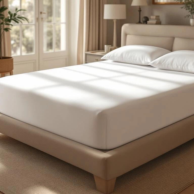 Odin 300 TC Pamuk Saten King Size Çarşaf Beyaz - Qua Home