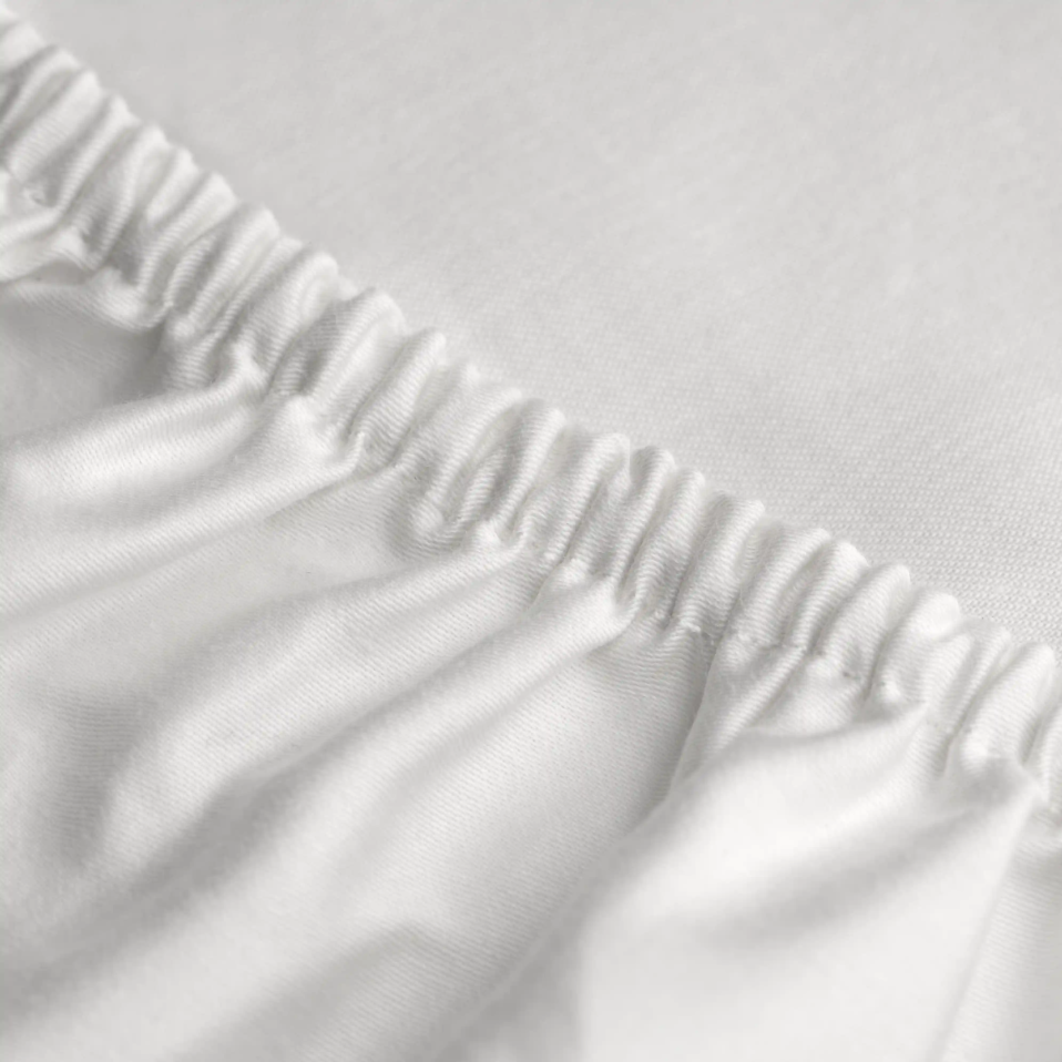 Odin 300 TC Pamuk Saten King Size Lastikli Çarşaf Beyaz - 2