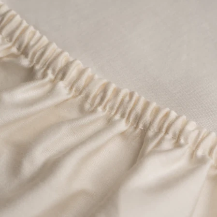 Odin 300 TC Pamuk Saten King Size Lastikli Çarşaf Ekru - 3
