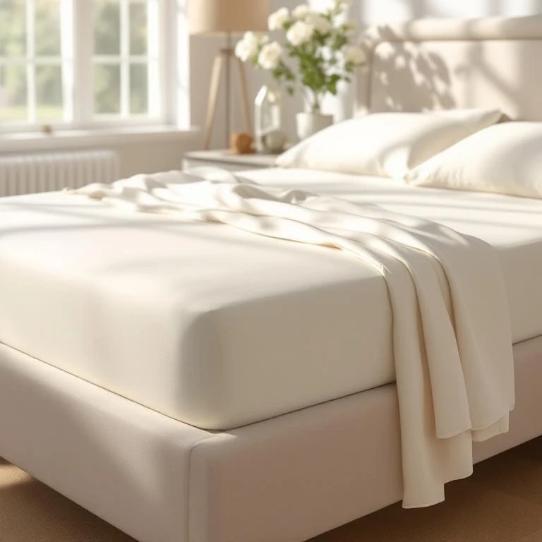 Odin 300 TC Pamuk Saten King Size Lastikli Çarşaf Ekru - 2