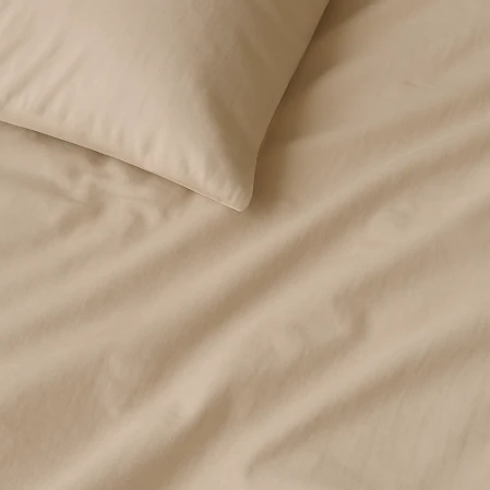 Soho 200 TC Pamuk Perkal Tek Kişilik Çarşaf Bej 