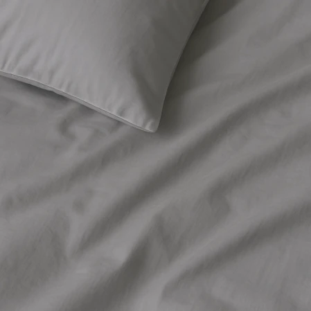 Soho 200 TC Pamuk Perkal Tek Kişilik Çarşaf Gri 