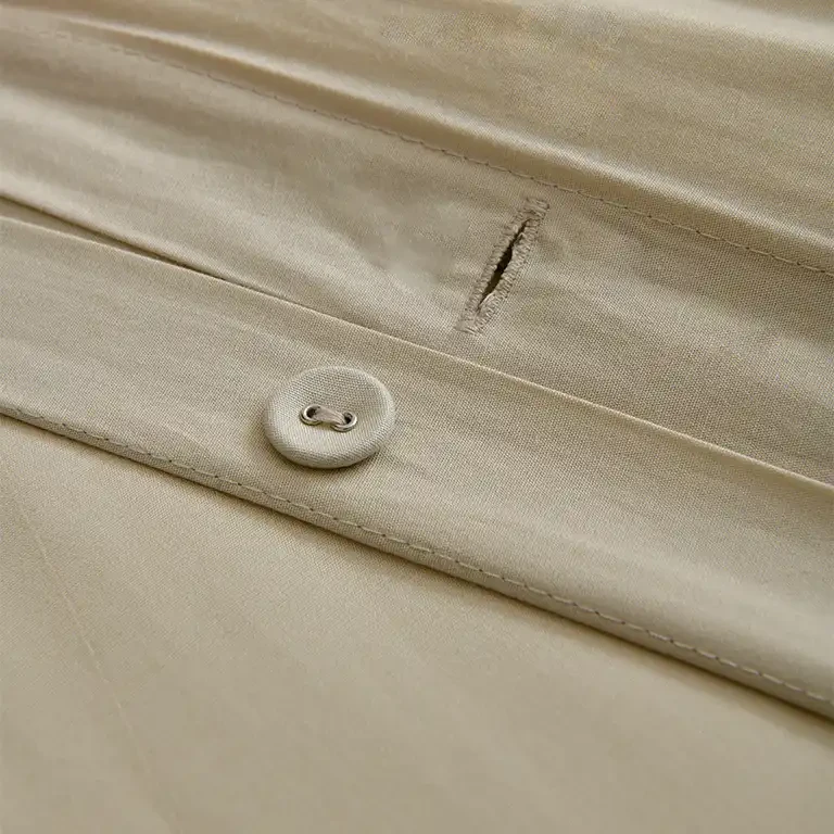 Soho 200 TC Pamuk Perkal Çift Kişilik Nevresim Seti Bej - 3