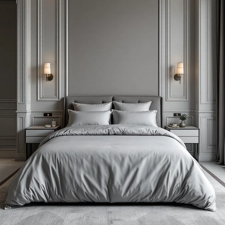 Soho 200 TC Pamuk Perkal Çift Kişilik Nevresim Seti Gri - 3