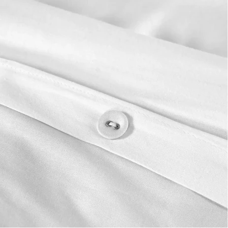 Gloria 300 Tc Pamuk Saten Nakışlı King Size Nevresim Seti Beyaz Bej - 3