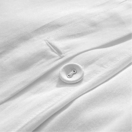 Grace 300 Tc Pamuk Perkal Nakışlı ve Ajurlu King Size Nevresim Seti Beyaz - 3