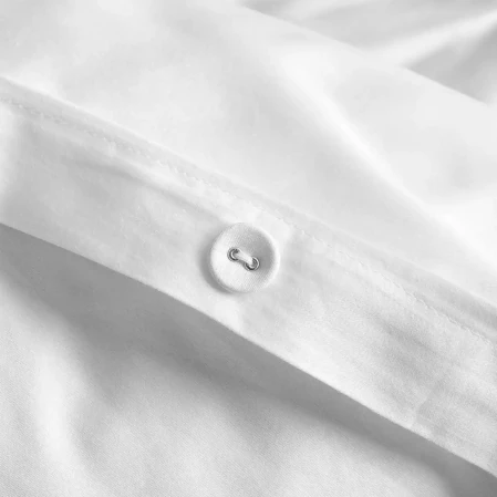 Milo 300 Tc Pamuk Saten Nakışlı ve Ajurlu King Size Nevresim Seti Beyaz - 3