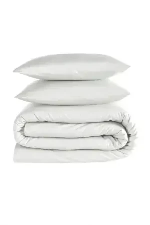 Odin 300 TC Pamuk Saten King Size Nevresim Seti Beyaz - 4