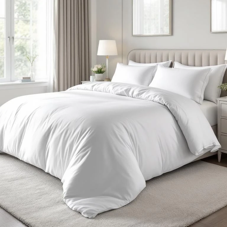 Soho 200 TC Pamuk Perkal King Size Nevresim Seti Beyaz - Qua Home