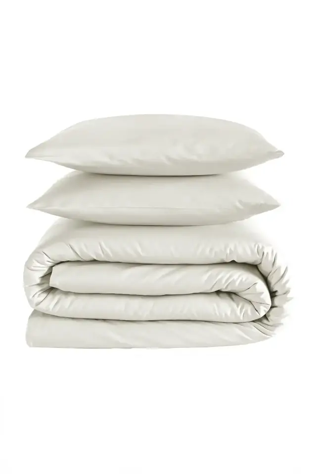 Soho 200 TC Pamuk Perkal King Size Nevresim Seti Bej - 4