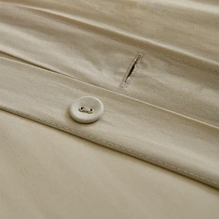 Soho 200 TC Pamuk Perkal King Size Nevresim Seti Bej - 3