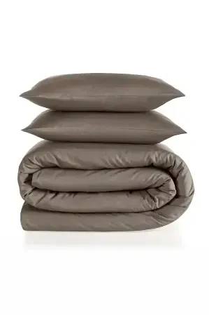 Soho 200 TC Pamuk Perkal King Size Nevresim Seti Kahverengi - 4