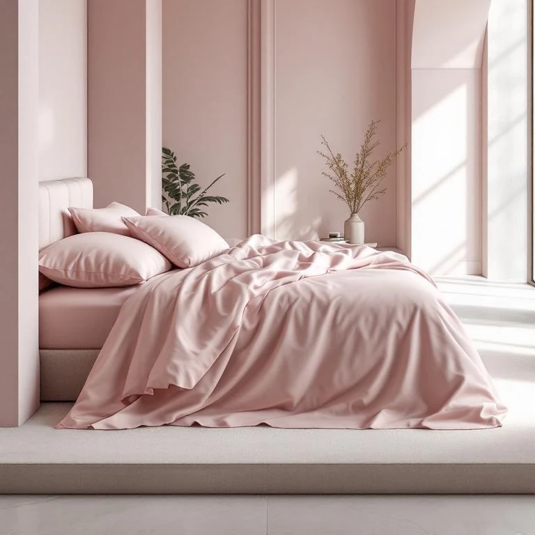 Soho 200 TC Pamuk Perkal King Size Nevresim Seti Pembe - 2