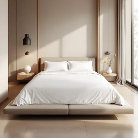 Odin 300 TC Pamuk Saten King Size Nevresim Beyaz 