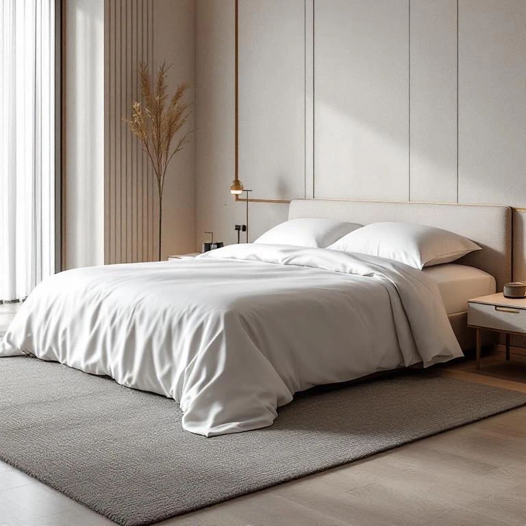 Soho 200 TC Pamuk Perkal King Size Nevresim Beyaz - 2