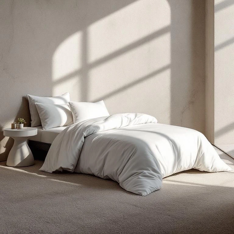 Soho 200 TC Pamuk Perkal Tek Kişilik Nevresim Seti Beyaz - 1