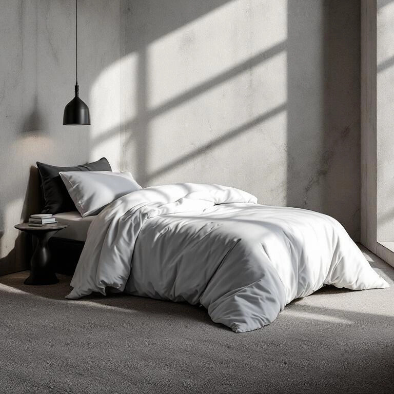 Soho 200 TC Pamuk Perkal Tek Kişilik Nevresim Seti Gri - Qua Home