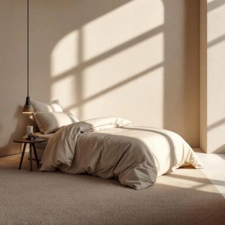 Soho 200 TC Pamuk Perkal Tek Kişilik Nevresim Bej - 1