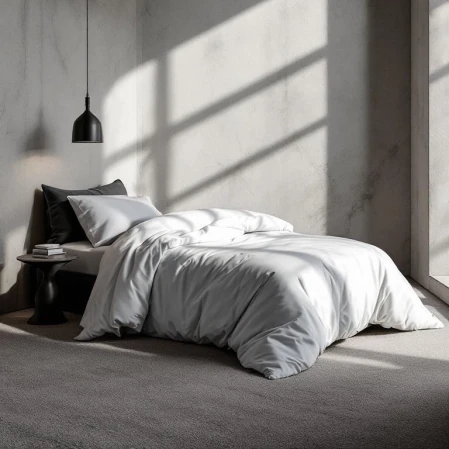 Soho 200 TC Pamuk Perkal Tek Kişilik Nevresim Gri 