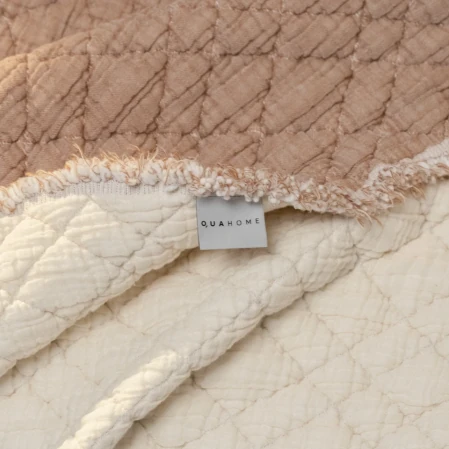 Jade Müslin Ekstra Dolgulu Çift Kişilik Yatak Örtüsü Kiremit 230x240 cm - 5