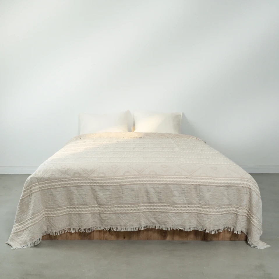 Mercy Jakarlı Çift Kişilik Yatak Örtüsü - Qua Home