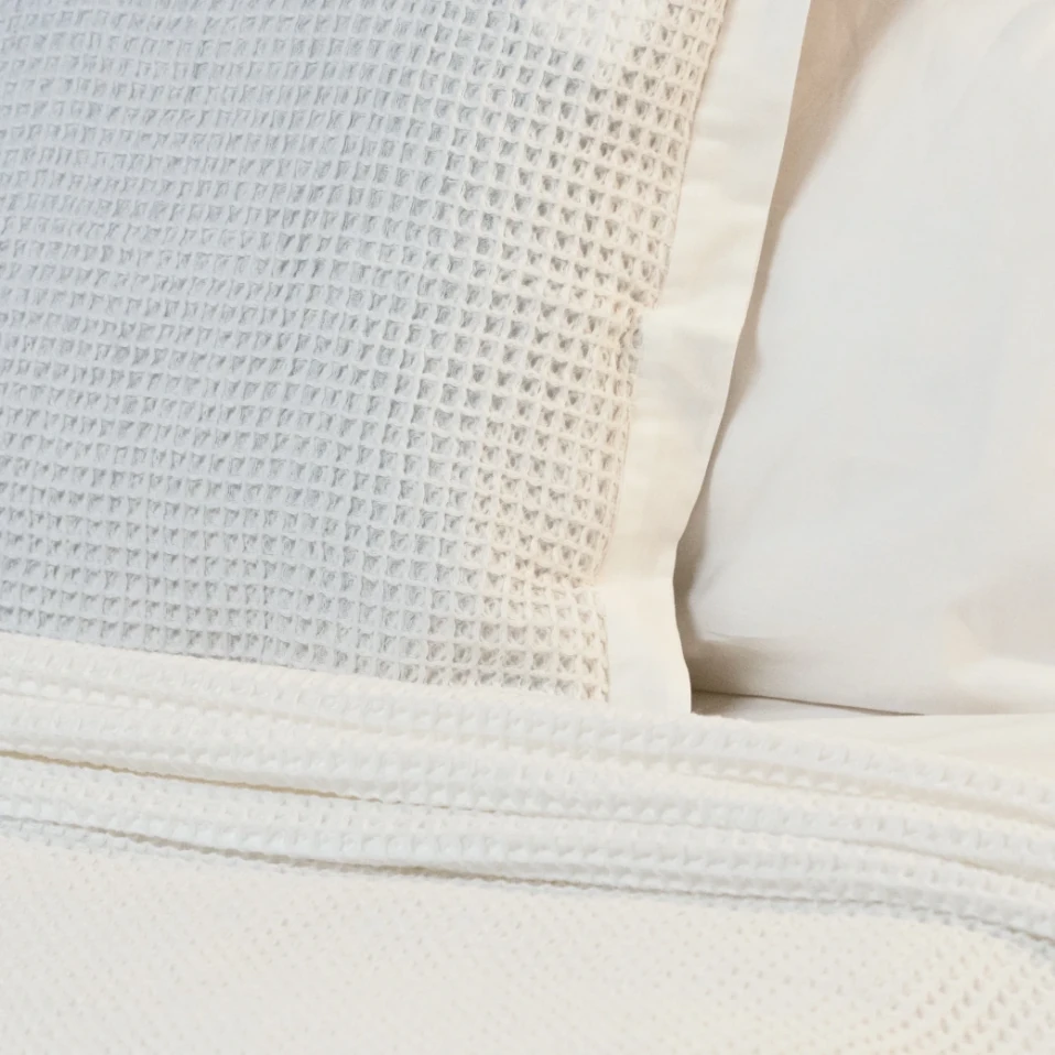 Terra Petek Dokulu Tek Kişilik Yatak Örtüsü Beyaz 160x220 cm - 3