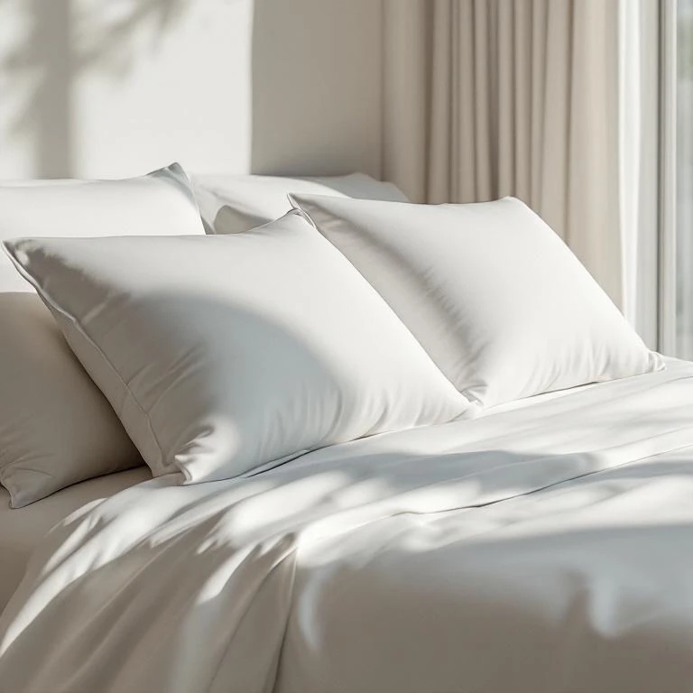 Odin 300 TC Pamuk Saten Yastık Kılıfı Beyaz - Qua Home