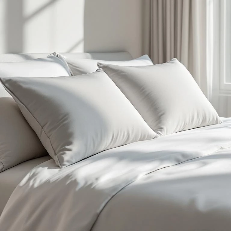 Odin 300 TC Pamuk Saten Yastık Kılıfı Taş - Qua Home