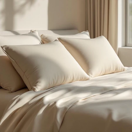 Soho 200 TC Pamuk Perkal Yastık Kılıfı Bej 